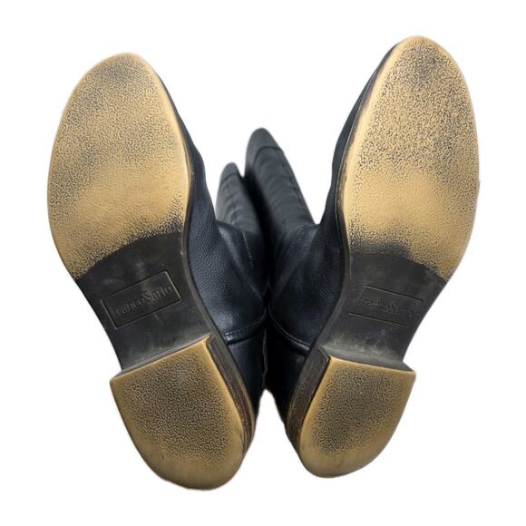 Franco Sarto Women's Christine Black Knee High Boots Size 8 M Wide Calf Leather - Picture 8 of 12